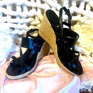 American Eagle Outfitters Size 11 Black Wedges